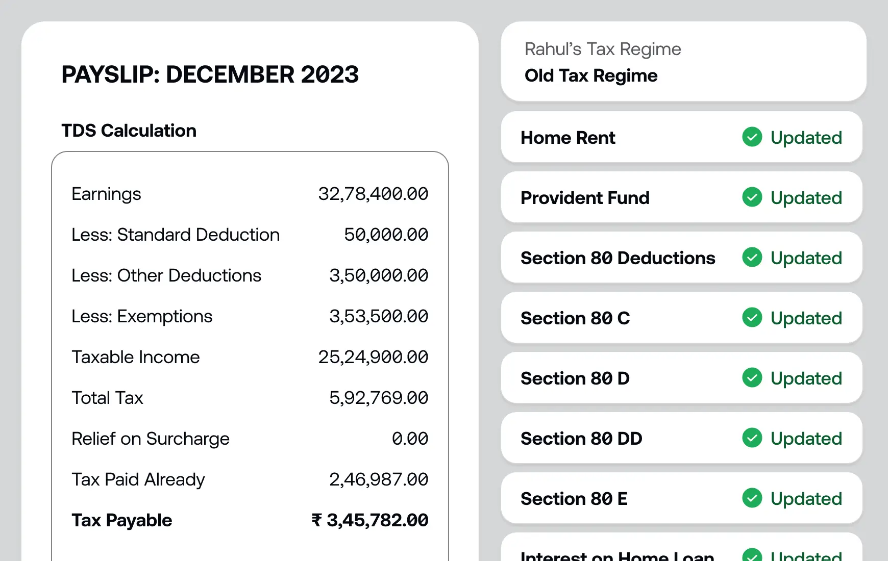 Taxes & Payslips