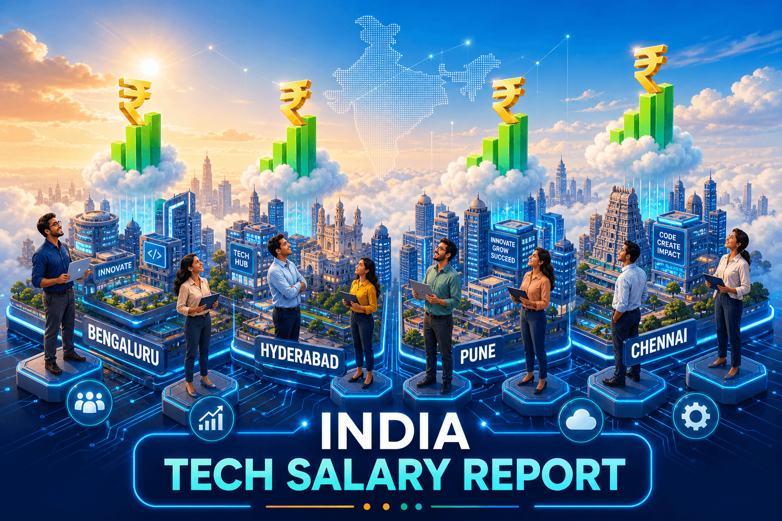 India Tech Salary Report 2026: 25+ roles across 5 cities