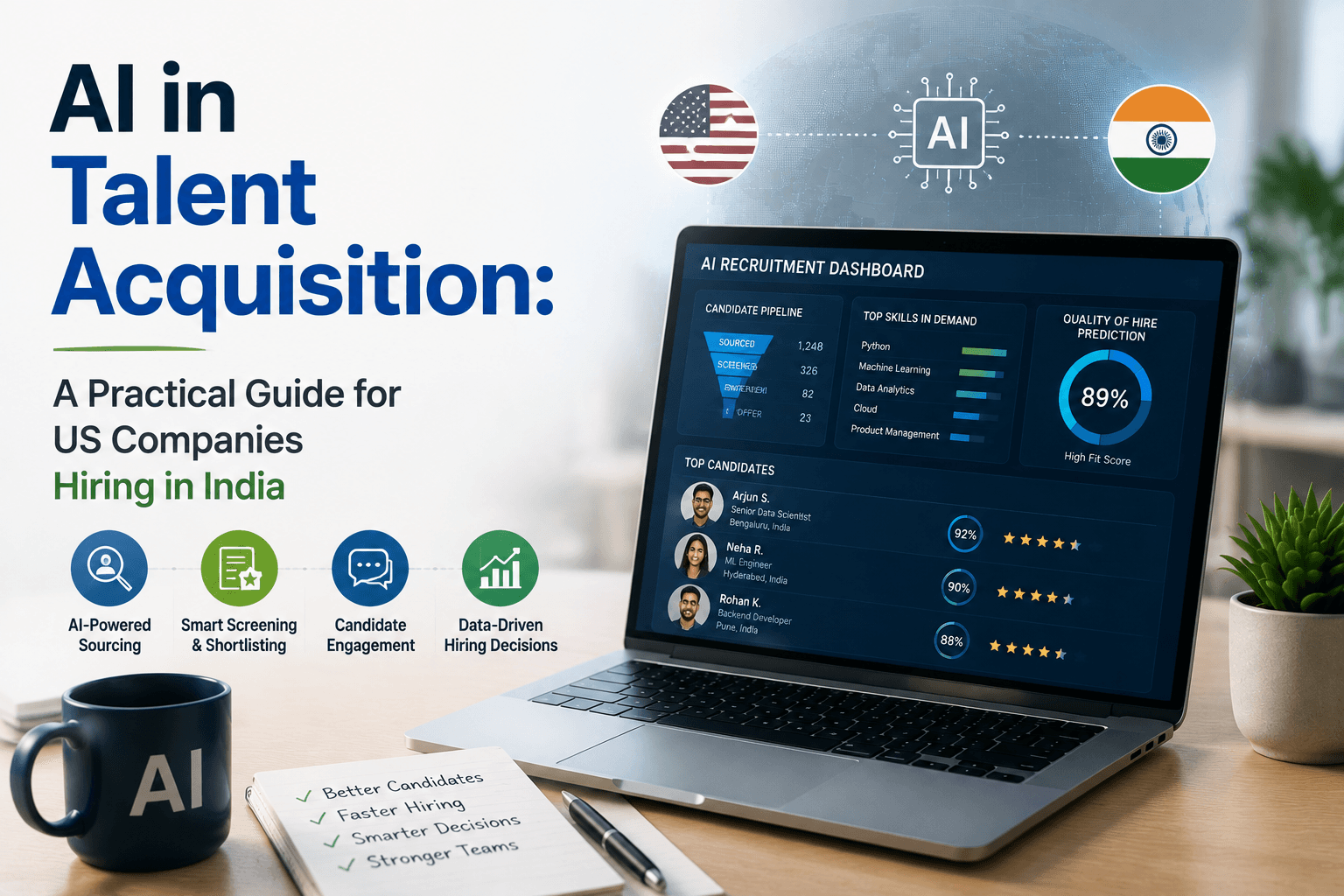 AI in Talent Acquisition: A Practical Guide for US Companies Hiring in India AI in Talent Acquisition: A Practical Guide for US Companies Hiring in India
