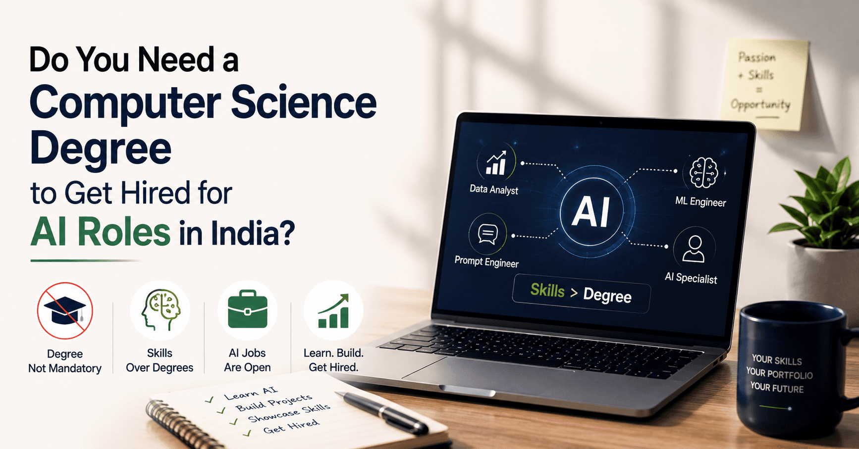 Do You Need a Computer Science Degree to Get Hired for AI Roles in India? Do You Need a Computer Science Degree to Get Hired for AI Roles in India?